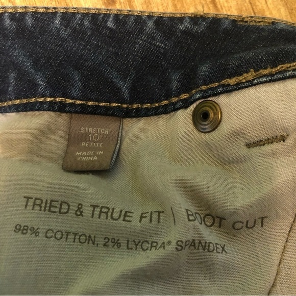 J. Jill Denim Blue Jeans Womens 10 Petite Tried True Fit Bootcut Stretch - Picture 7 of 12
